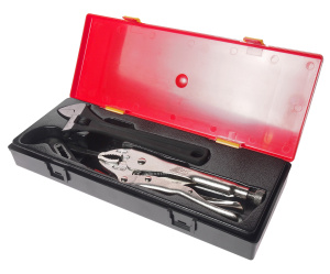 Набор JTC инструментов 3 предмета 10" (ключ разводной,клещи переставные,клещи с фиксатором) в кейсе