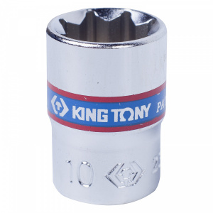 Головка KING TONY торцевая восьмигранная 1/4", 10 мм