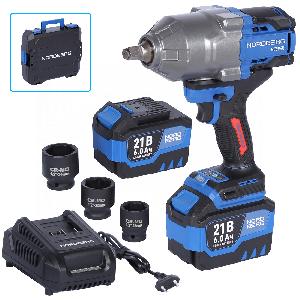Гайковерт аккумуляторный Nordberg NE806K-1/2, 1/2", 21В, 1500Нм с двумя 6A аккум. и зар. у-вом, в ке