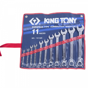 Набор KING TONY комбинированных ключей, 1/4"-15/16", 11 предметов