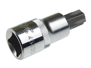 Бита-головка 1/2" TORX T55Hх55мм с отверстием JTC