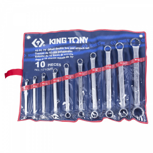 Набор KING TONY накидных ключей, 11841 мм, 10 предметов