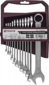 Набор Thorvik ключей гаечных комбинированных на держателе, 6-22 мм, 12 предметов