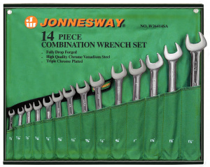 Набор Jonnesway ключей гаечных комбинированных дюймовых в сумке 3/8"--1-1/4", 14 предметов