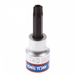 Насадка KING TONY (бита) торцевая 3/8", TORX, T40, L = 50 мм, с отверстием