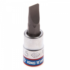 Насадка KING TONY (бита) торцевая 1/4", Slotted, 5,5х1,0 мм, L = 37 мм