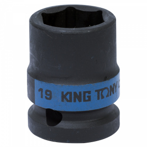 Головка KING TONY торцевая ударная шестигранная 1/2", 19 мм