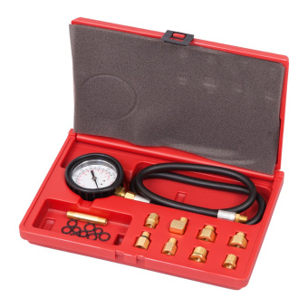 Манометр МАСТАК для измерения давления масла, 0-7 бар, комплект адаптеров