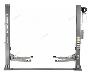 Подъемник Nordberg 380V двухстоечный с электростопорами 4 тонны (серый) СНЯТ 
