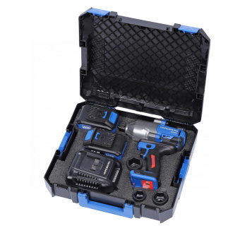 Гайковерт аккумуляторный Nordberg NE806K-1/2, 1/2", 21В, 1500Нм с двумя 6A аккум. и зар. у-вом, в ке