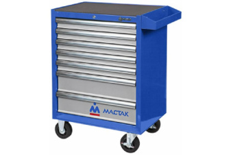 Тележка инструментальная "35th ANNIVERSARY", 7 ящиков, черная, в комплекте сувенир грузовик KING TON