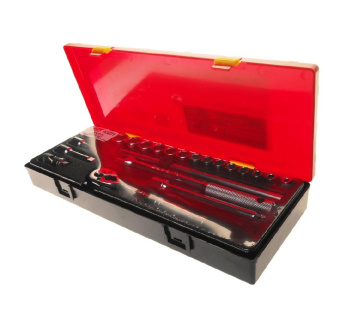 Набор JTC головок торцевых 3/8" 6-ти гранных 06-22мм в кейсе 23 предмета