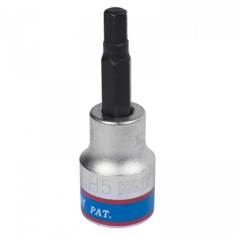 Насадка KING TONY(БИТА) торцевая 3/8", HEX, 5 ММ, L = 50 ММ