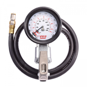 Пистолет MIGHTY SEVEN для подкачки шин 15 бар, с манометром 80 мм