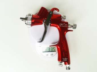 Краскопульт STAR окрасочный с верх. пласт. бачком 0,6 л. SMV-4F-202G дюза 2.0мм