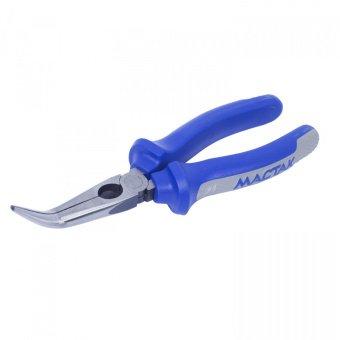 Пассатижи МАСТАК удлиненные тонкие загнутые 200 мм, держатель