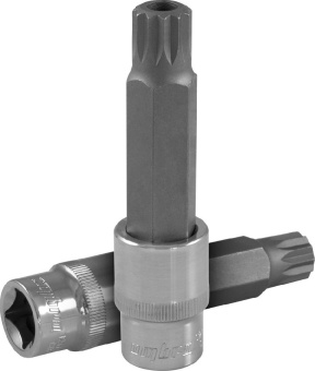 Насадка Ombra торцевая 1/2"DR с вставкой-битой TAMPERPROOF SPLINE, M16H, 100 мм