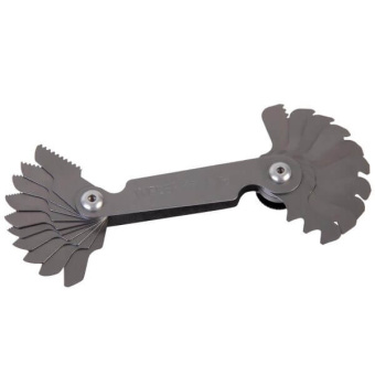 Шаблон WiederKraft резьбовой для определения номинального шага метрической резьбы (60°).