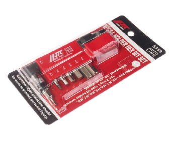 Набор бит 1/4" HEX с Г-образным держателем 8 предметов JTC