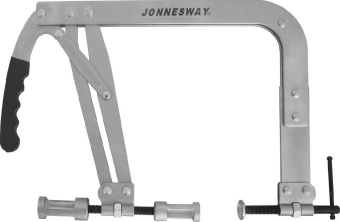 Рассухариватель Jonnesway клапанов С-образный с насадками диаметром 25 и 30 мм, диапазон захвата 45-