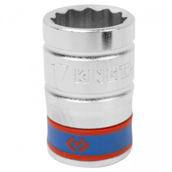 Головка KING TONY торцевая стандартная двенадцатигранная 1/2", 17 мм