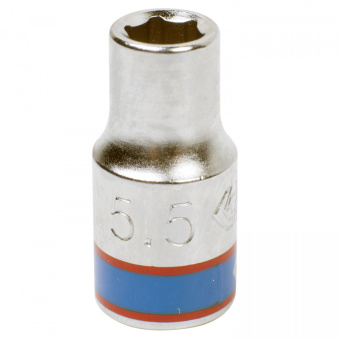 Головка KING TONY торцевая стандартная шестигранная 1/4", 5,5 мм