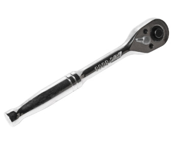 Ключ трещотка 3/8" 36 зубьев 182мм металлическая рукоятка JTC