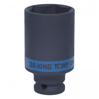 Головка торцевая ударная глубокая шестигранная 1/2", 36 мм KING TONY 443536M