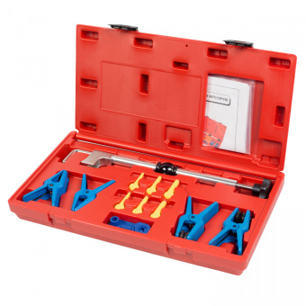 Набор МАСТАК заглушек для патрубков с металлическими наконечниками, зажим, кейс, 12 предметов