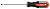 Отвертка Ombra стержневая шлицевая ROUND GRIP, SL3x100 мм