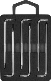 Набор Jonnesway ключей торцевых TORX® с центрированным штифтом Т4-9, 6 предметов