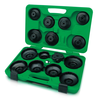 Набор TOPTUL съемников масляных фильтров 16 предметов