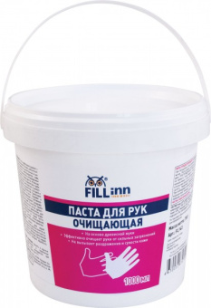 Паста для рук FILLInn очищающая (на основе древесной муки), 1 л (ведро)