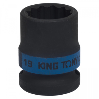 Головка KING TONY торцевая ударная двенадцатигранная 1/2", 19 мм