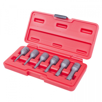 Набор МАСТАК экстракторов, под вороток 3/8", 2 3 4 6 8 10 мм, кейс, 6 предметов
