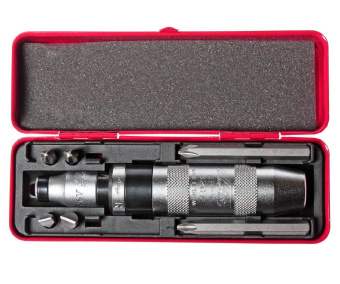 Отвертка ударная с набором бит 6 предметов JTC