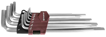 Набор ключей торцевых шестигранных удлиненных дюймовых, H1/16"-H3/8", 10 предметов