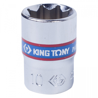 Головка KING TONY торцевая восьмигранная 1/4", 10 мм
