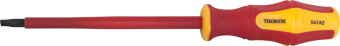 Отвертка Thorvik стержневая диэлектрическая шлицевая VDE 1000V, SL2.5x75 мм
