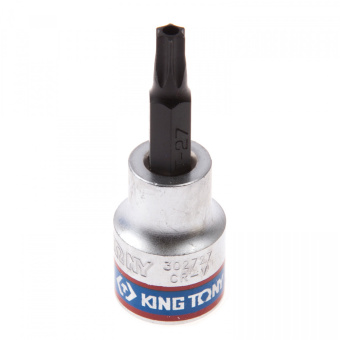 Насадка KING TONY (бита) торцевая 3/8", TORX, T27, L = 50 мм, с отверстием