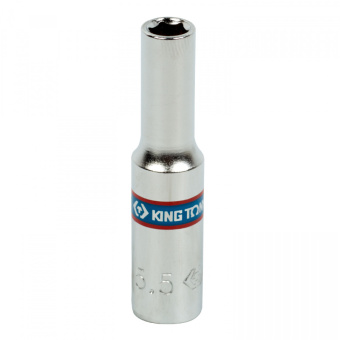 Головка KING TONY торцевая глубокая шестигранная 1/4", 5,5 мм