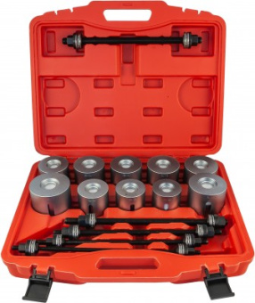 Инструмент Thorvik универсальный для замены сайлентблоков в наборе, 44-90 мм, 27 предметов