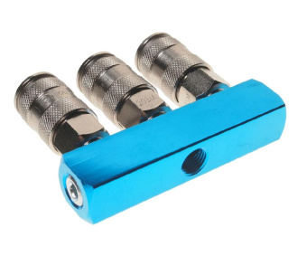 Переходник JTC для компрессора быстросъемный с клапаном тройник