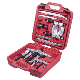 Съемник МАСТАК подшипников 30 т, 2-х захватный, сегментного типа, кейс, 14 предметов