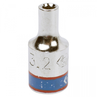 Головка KING TONY торцевая стандартная шестигранная 1/4", 3,2 мм