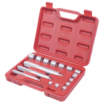 Набор МАСТАК оправок алюминиевых для подшипников, 11963 мм, кейс, 16 предметов