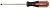 Отвертка Ombra стержневая шлицевая ROUND GRIP, SL4x100 мм