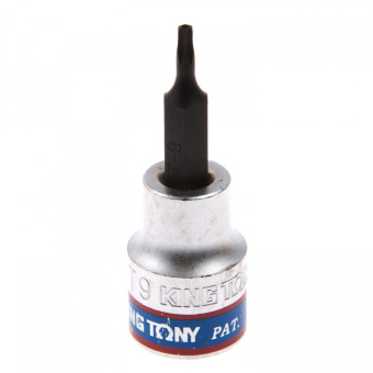 Насадка KING TONY (бита) торцевая 3/8", TORX, T9, L = 50 мм, с отверстием