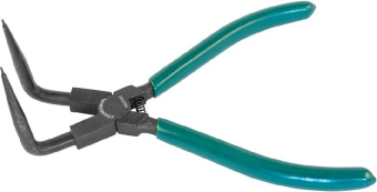 Щипцы Jonnesway для стопорных колец с удлиненными губками «загнутый сжим», 216 мм