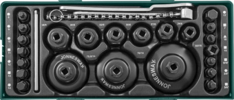 Набор Jonnesway для обслуживания системы смазки двигателей (замена масла.фильтров) (ложемент)